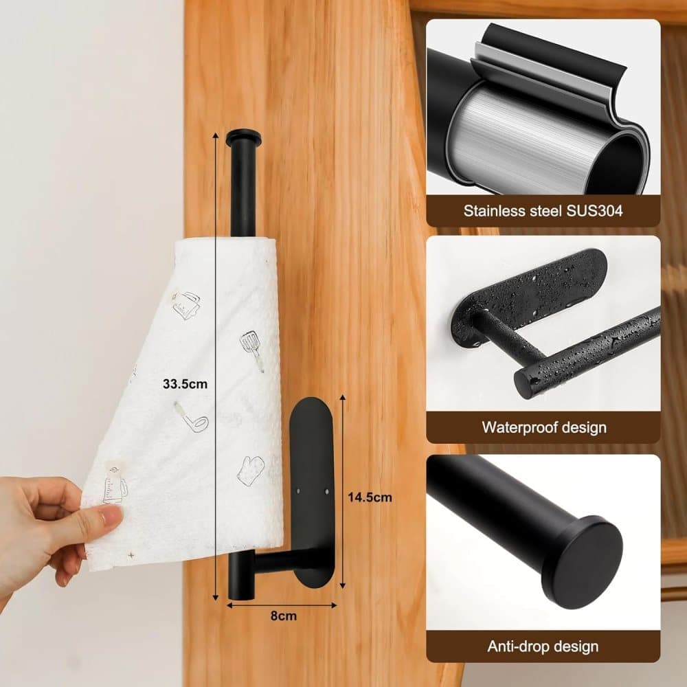 Self-adhesive paper towel holder, no drilling required - Image 3