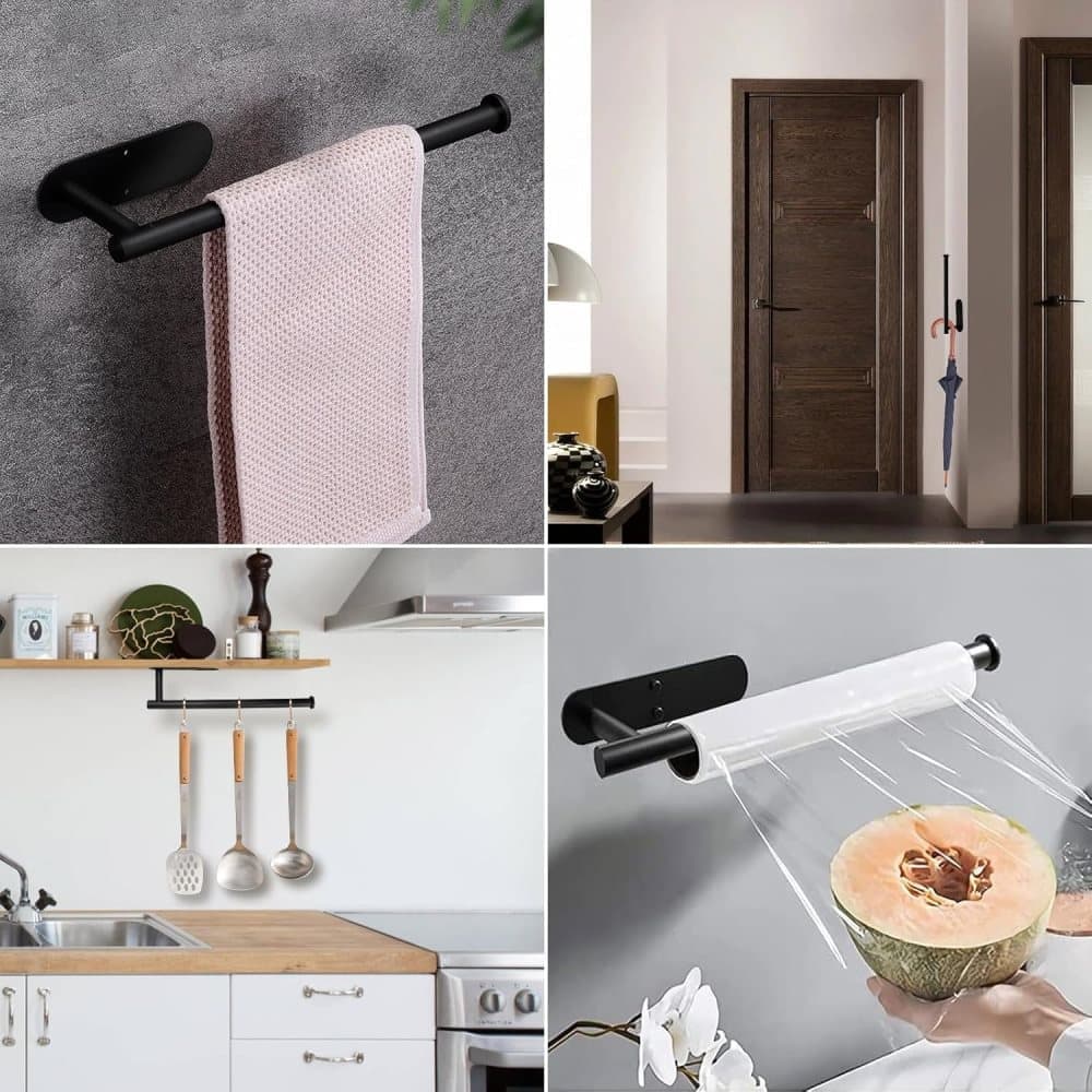 Self-adhesive paper towel holder, no drilling required - Image 4