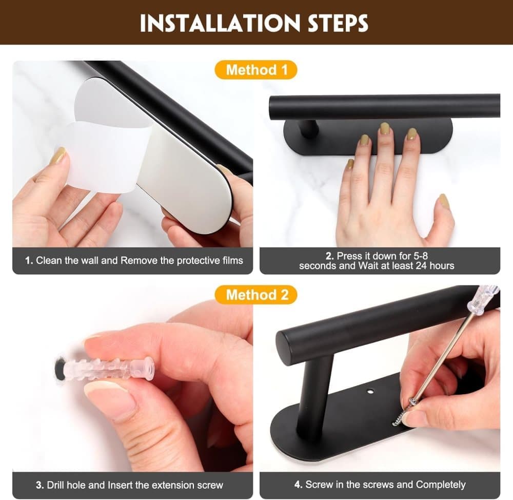 Self-adhesive paper towel holder, no drilling required - Image 6