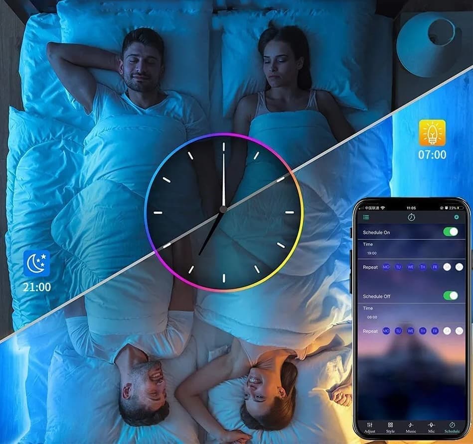 6 RGB Hexagon LED Wall Lamps with App Control, 16.5x14.5cm - Image 8