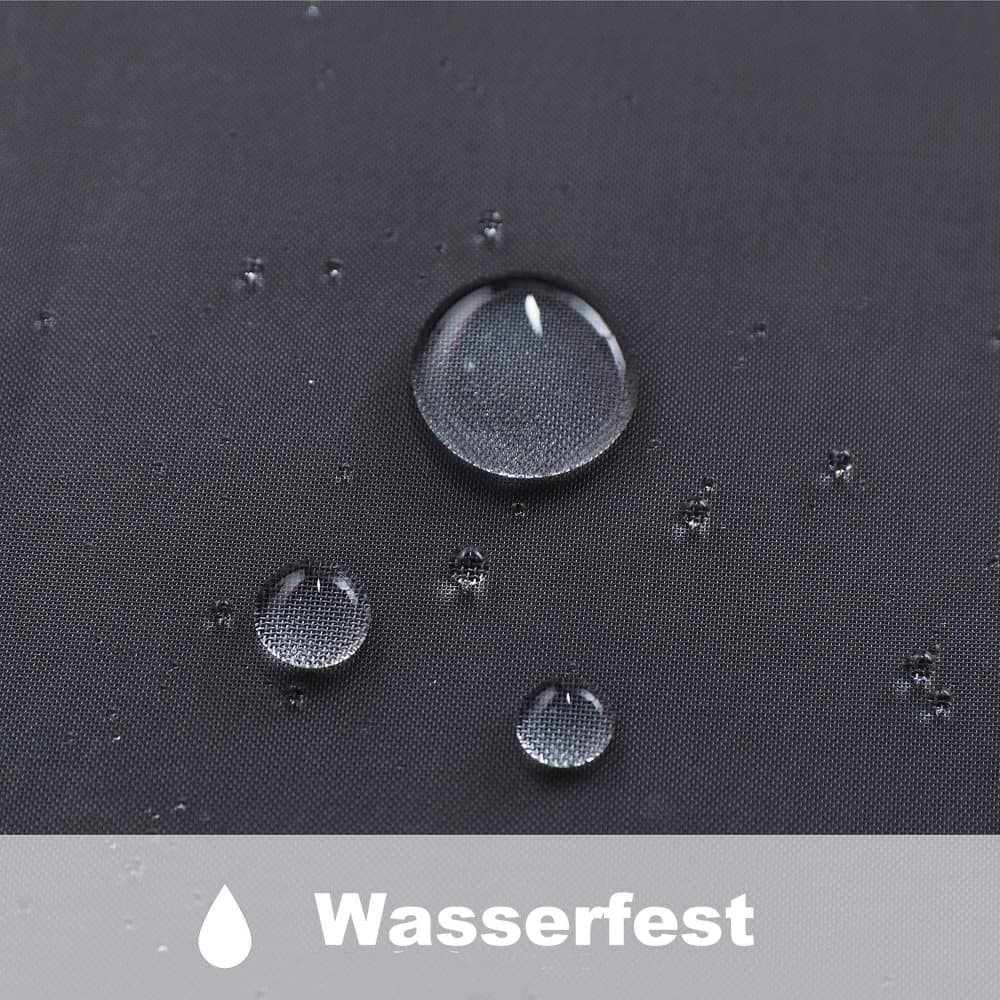 1 Pair Water Resistant Sheer Eyelet Curtains for Outdoor, 132x241 cm, Black - Image 3