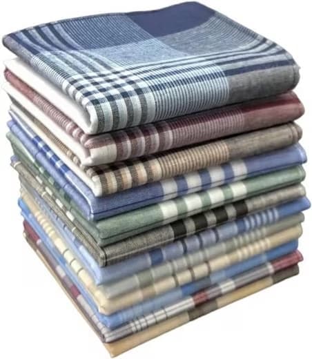 12-Piece Men's Cotton Napkin Set, 40x40 cm - Image 1