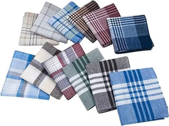 12-Piece Men's Cotton Napkin Set, 40x40 cm - Image 2