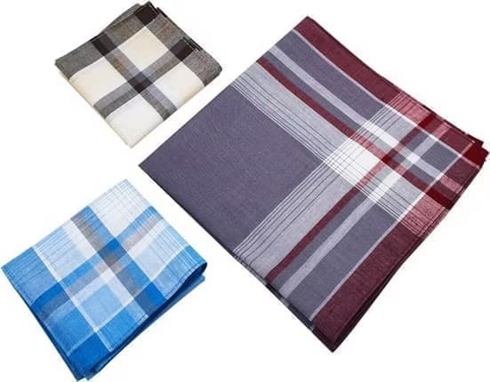 12-Piece Men's Cotton Napkin Set, 40x40 cm - Image 3