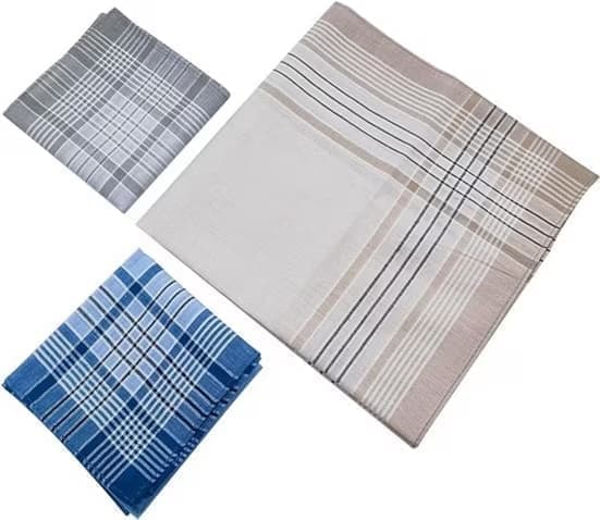 12-Piece Men's Cotton Napkin Set, 40x40 cm - Image 4