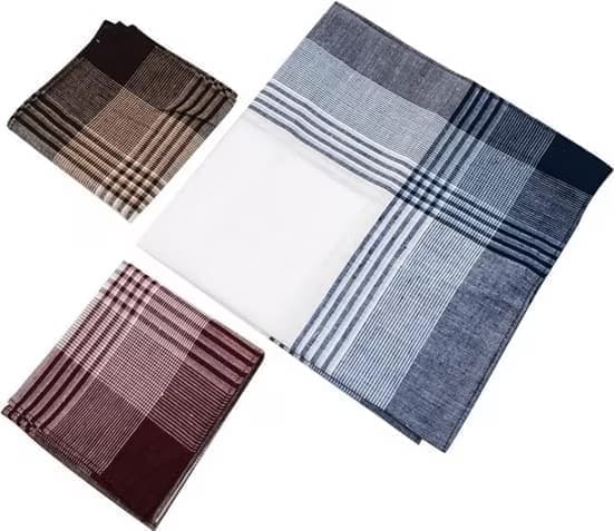 12-Piece Men's Cotton Napkin Set, 40x40 cm - Image 5