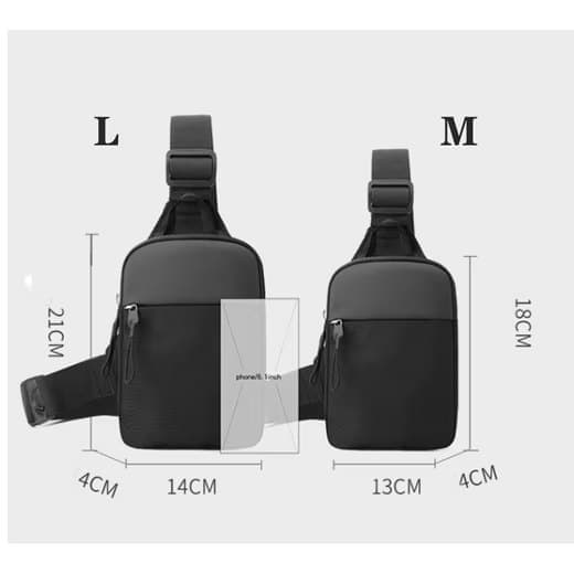 Waterproof Shoulder Bag for Cycling Sports Travel, Black, M - Image 3