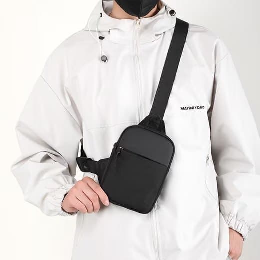 Waterproof Shoulder Bag for Cycling Sports Travel, Black, M - Image 6