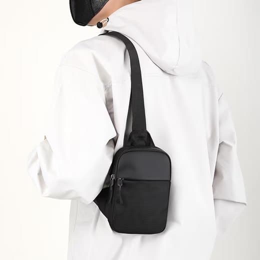 Waterproof Shoulder Bag for Cycling Sports Travel, Black, M - Image 7