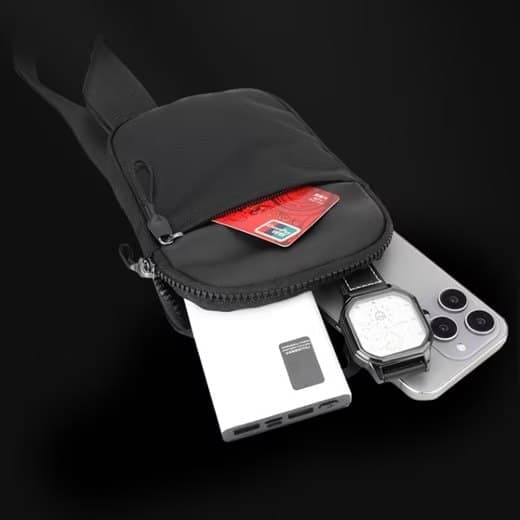 Waterproof Shoulder Bag for Cycling Sports Travel, Black, M - Image 8