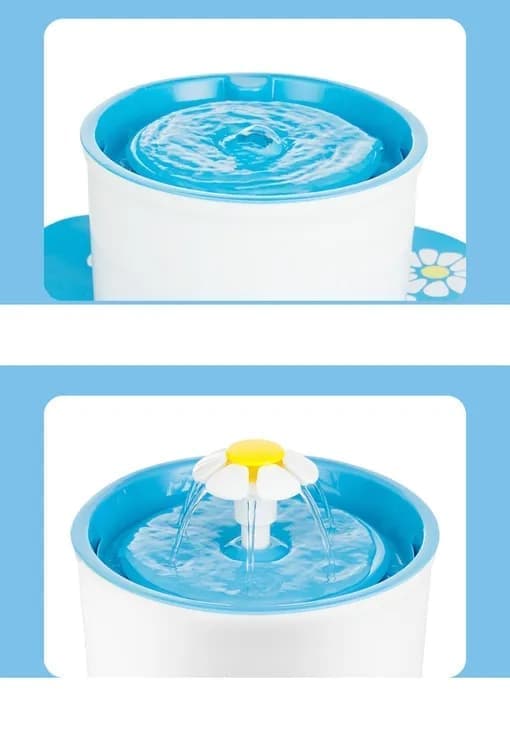1.6L Round Pet Water Fountain for Cats and Dogs, Green - Image 6