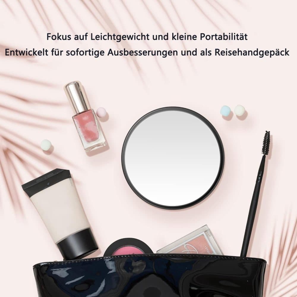 20X 30X Magnification Makeup Mirror with Tweezers, White, Practical Makeup Tool - Image 7