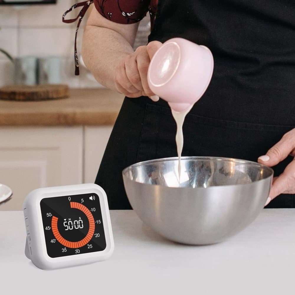 Rechargeable Visual Timer with Magnet and Stand, Adjustable Volume, 11 Hours 59 Minutes - Image 7