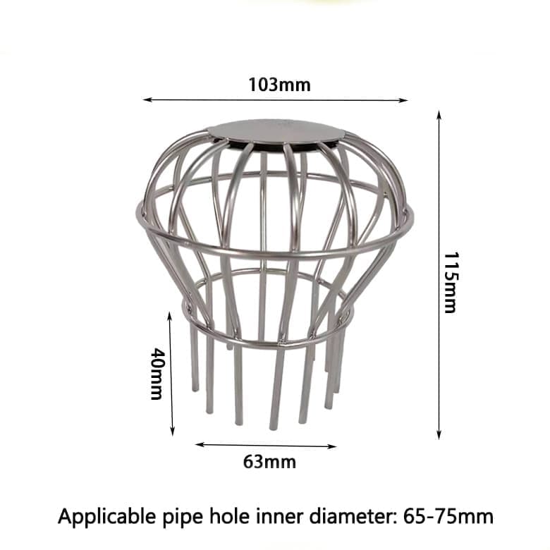 Leaf Stopper for Gutter, Ball-Shaped Floor Drain Strainer with Large Flow Design, 103 x 115mm - Image 2