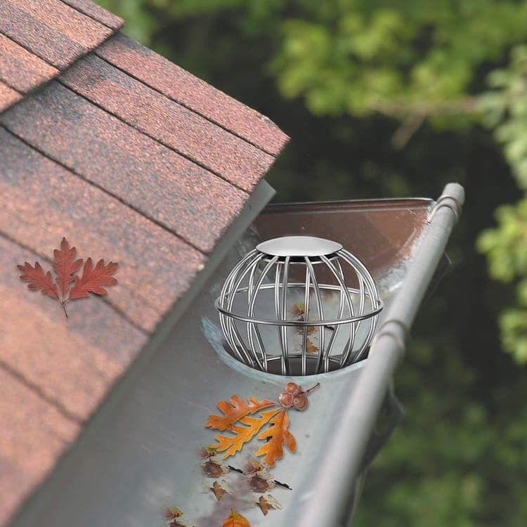 Leaf Stopper for Gutter, Ball-Shaped Floor Drain Strainer with Large Flow Design, 103 x 115mm - Image 3