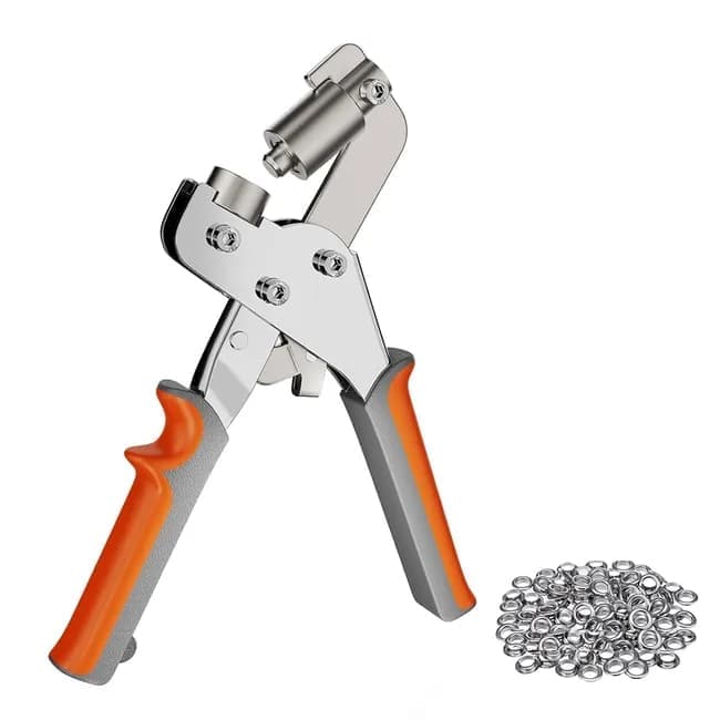 100 pcs Magnetic Hole Punch and Eyelet Set, 10.5 mm, Compatible with Fabric Tarpaulin PVC - Image 1