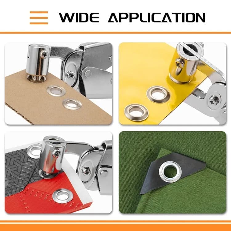 100 pcs Magnetic Hole Punch and Eyelet Set, 10.5 mm, Compatible with Fabric Tarpaulin PVC - Image 5