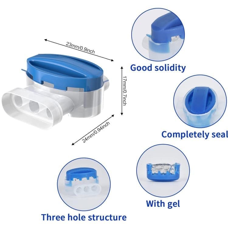 30 Pack Gel-filled Cable Connectors for Robotic Lawn Mower, Waterproof ABS with Resin for Garden Electrical Wire Repair, 30pcs - Image 3