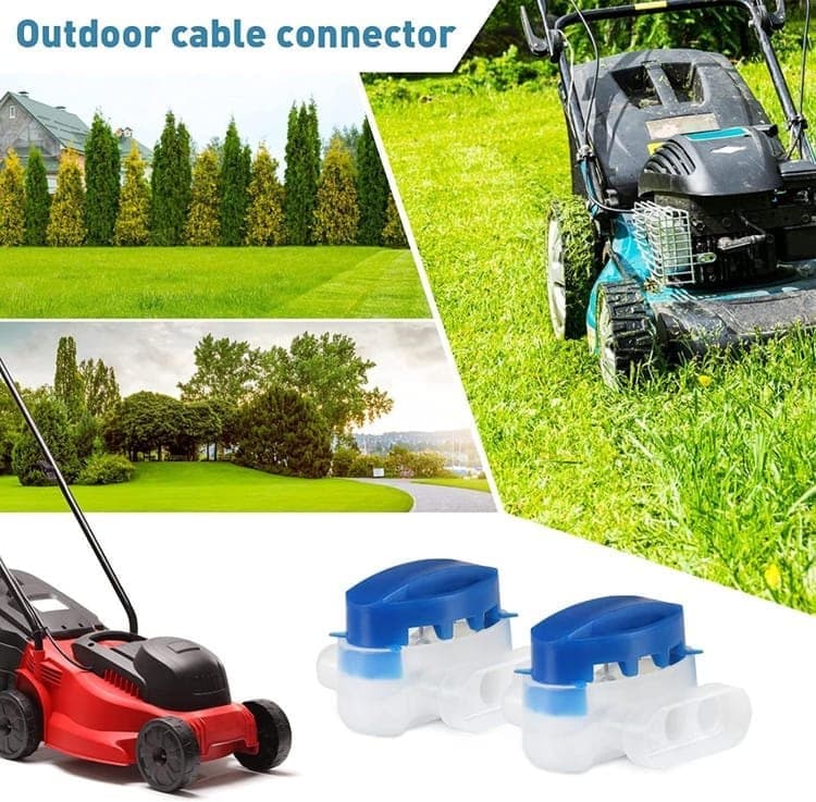 10 Pack Waterproof ABS Gel-filled Cable Connectors for Robotic Lawn Mower, with Resin for Garden Electrical Wire Repair, 10pcs - Image 5
