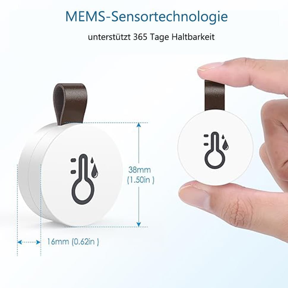 Wireless Bluetooth Thermometer Hygrometer with App Data Storage and Display - Image 5