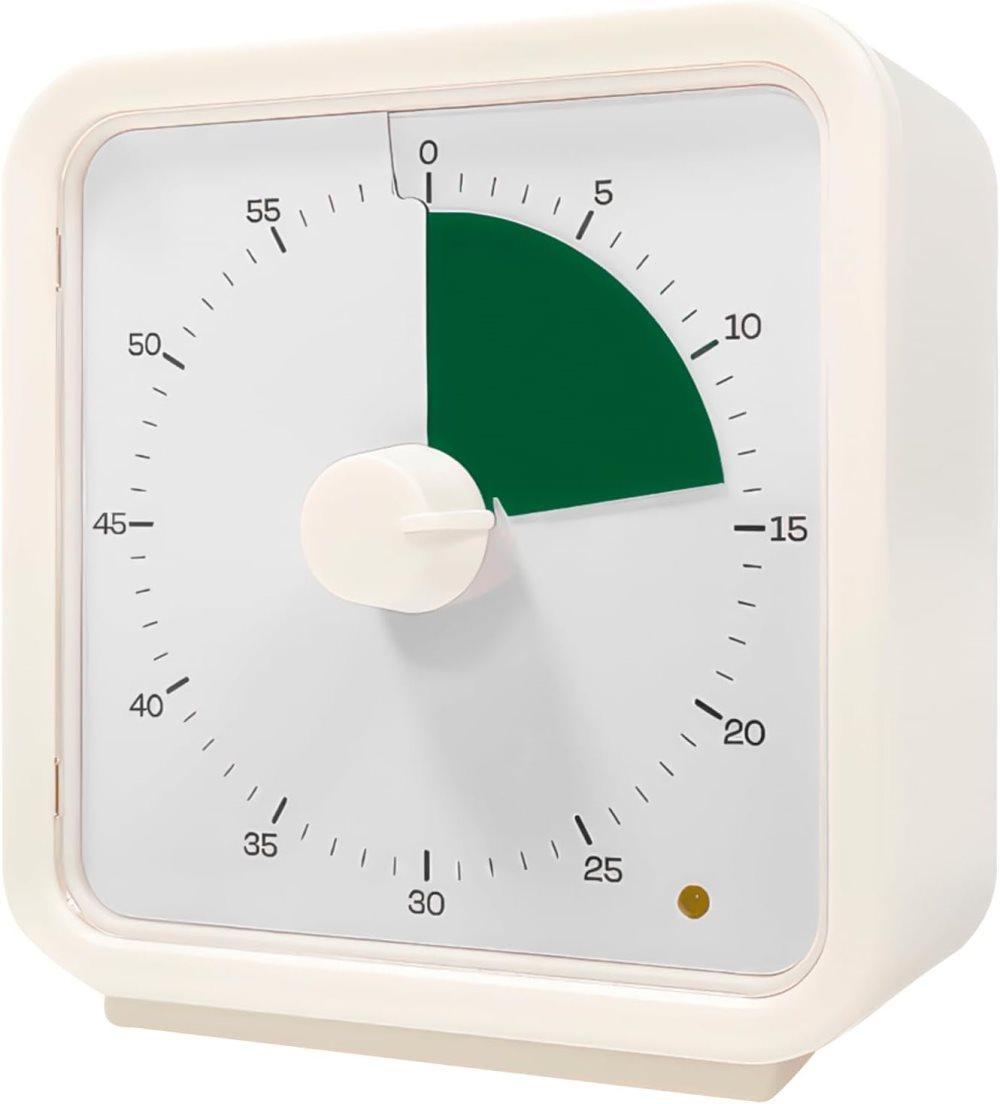 60 Minute Visual Timer for Kids Learning Classrooms Meetings, Adjustable Volume with Magnet, Dark Green - Image 1