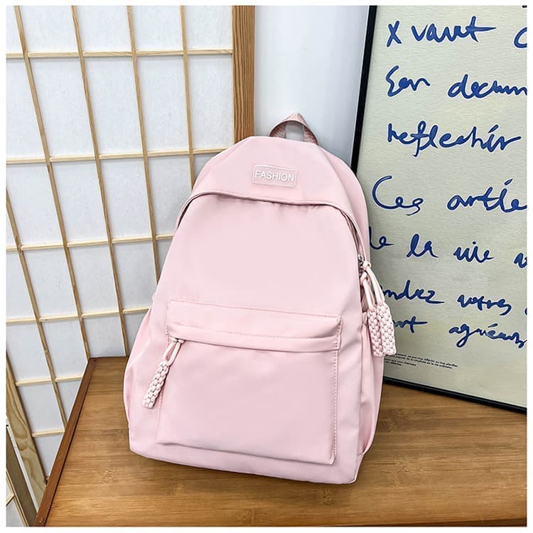 Waterproof School Backpack for Travel, Unisex Student Bag, Pink - Image 7