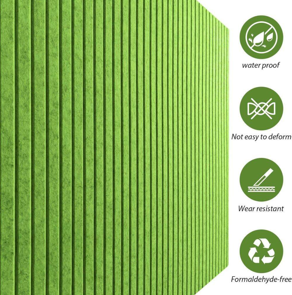 30x30cm Self-Adhesive Photo Board, Decorative Cork and Wall Panel for Photos and Messages, Green, for Home and Office - Image 2