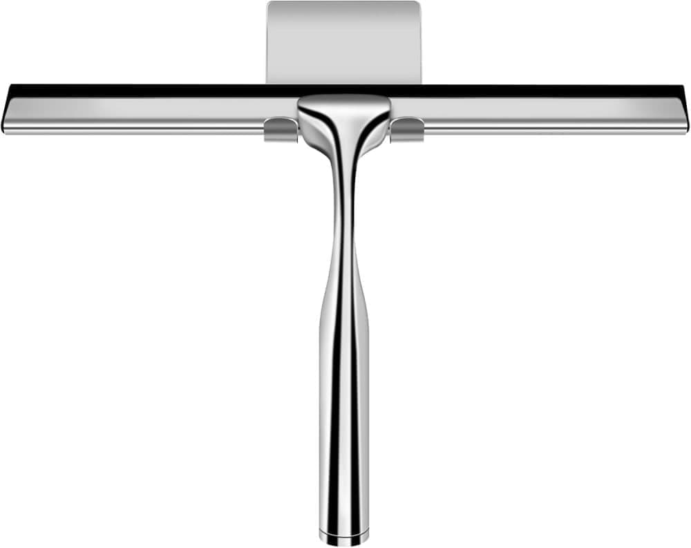 Bathroom Scraper with Wall Hook for Shower Door Kitchen Windows and Car Glass, 1 Pack - Image 1