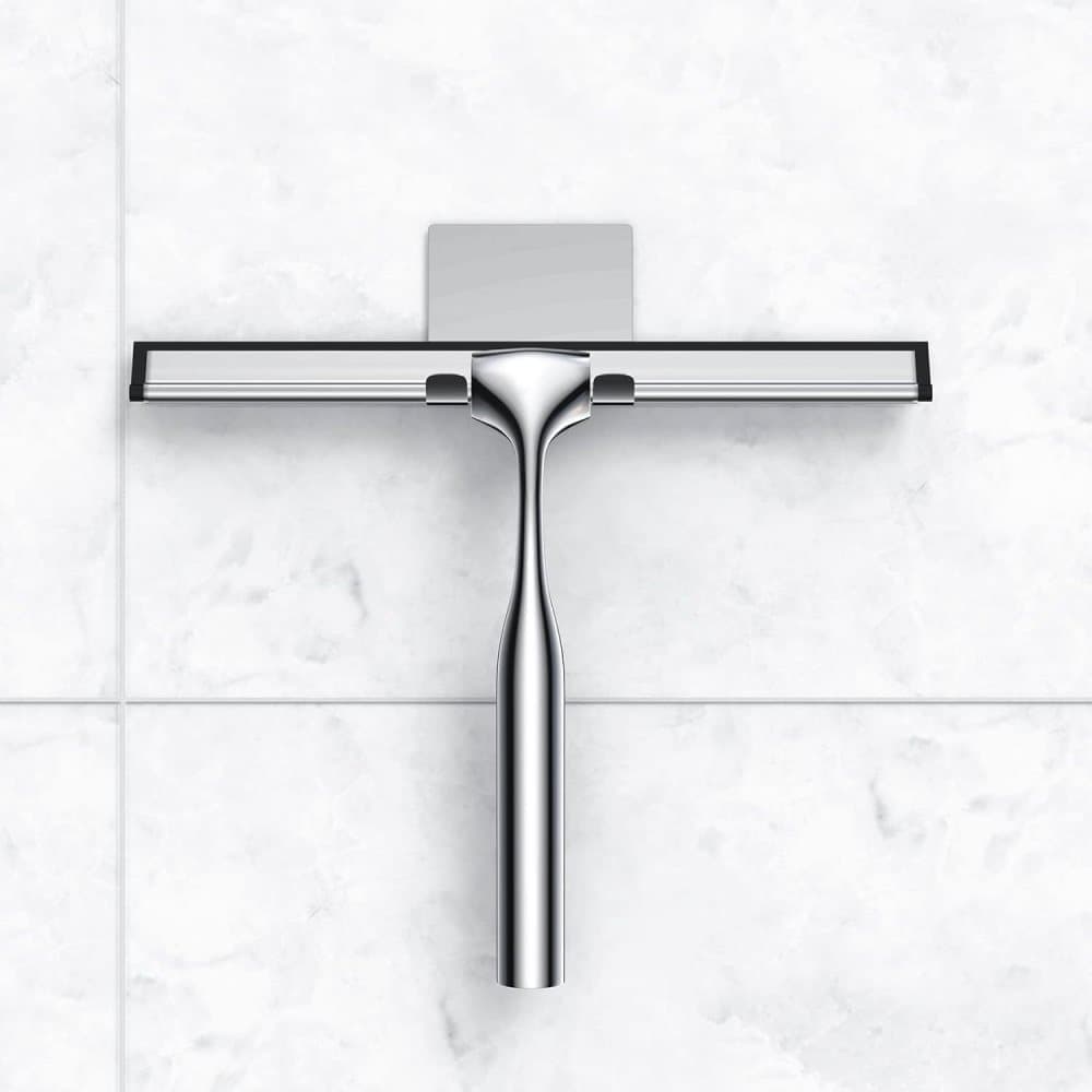 Bathroom Scraper with Wall Hook for Shower Door Kitchen Windows and Car Glass, 1 Pack - Image 7