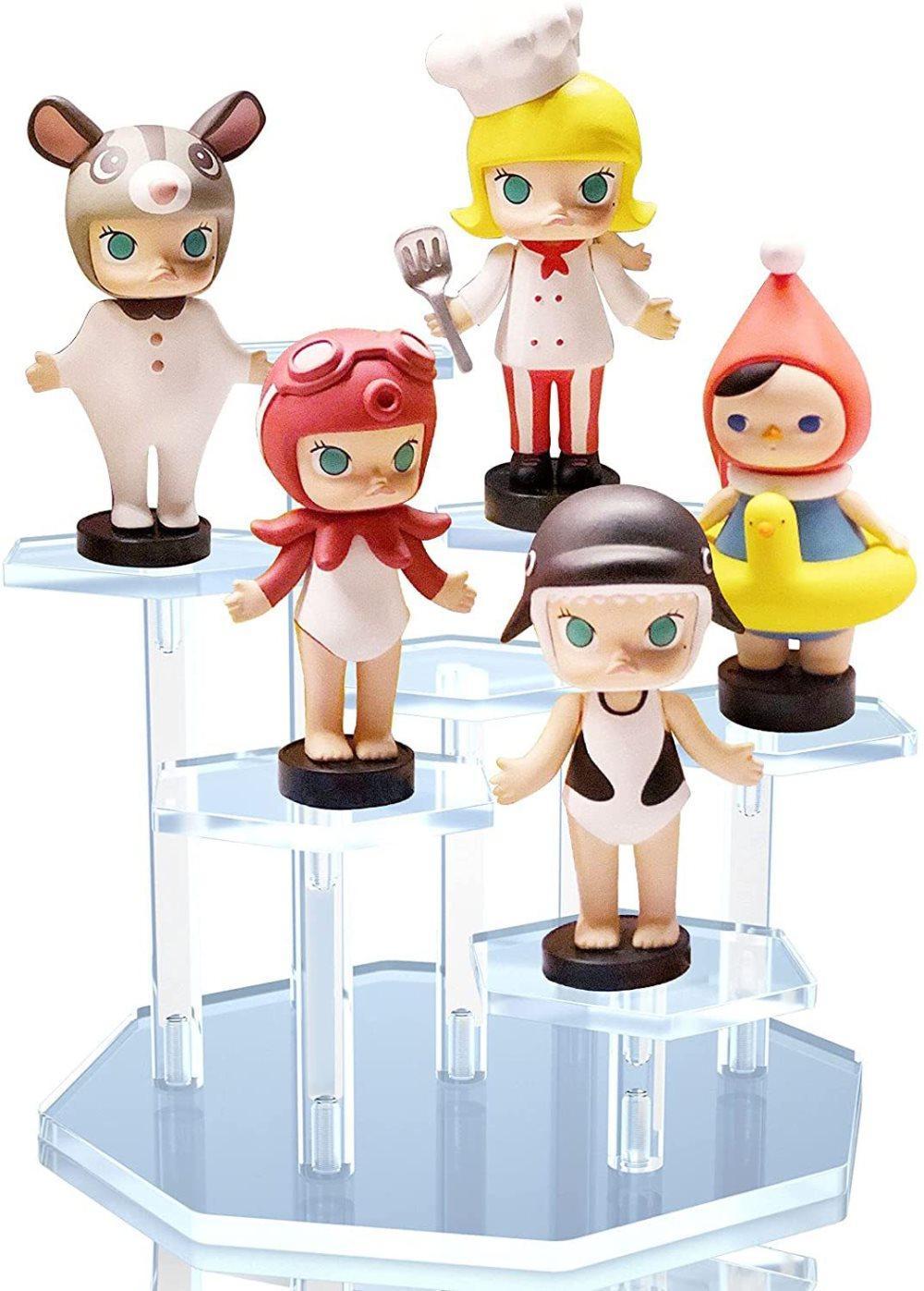 7-Tier Acrylic Display Stand for Cupcakes Perfume Desserts Figurines, Transparent - Image 5