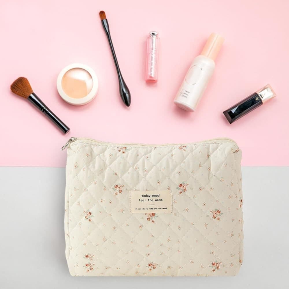 3-Piece Floral Makeup and Toiletry Travel Bag, Size 4 - Image 4