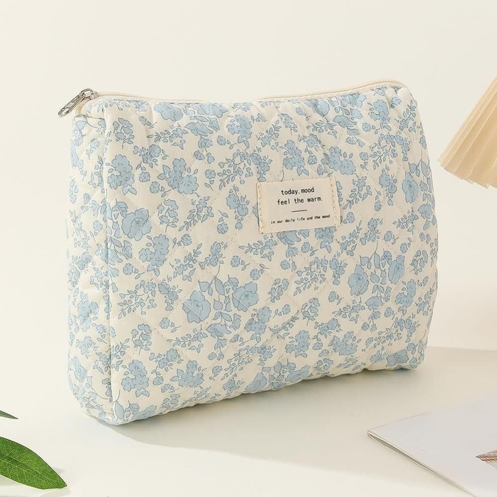 Floral Makeup Bag 3-Piece Set, Travel Toiletry Organizer, 20 x 10 cm - Image 5