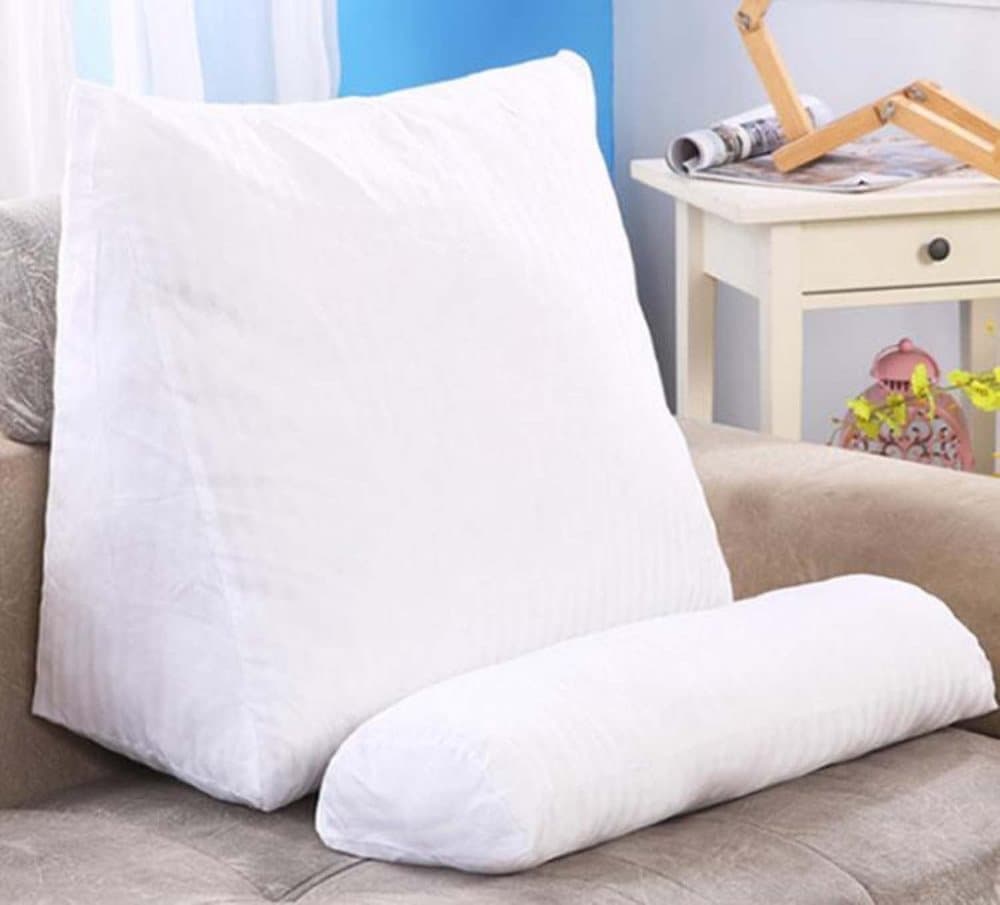 Adjustable Lumbar Support Cushion with Headrest for Office Chair, 45 x 45 x 20cm, Yellow - Image 5