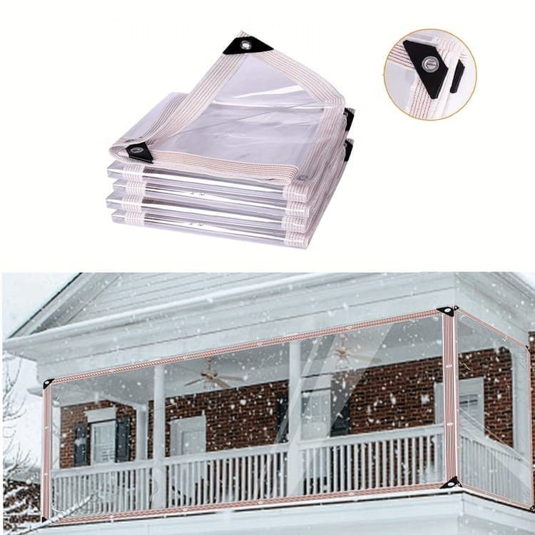 Waterproof Tarpaulin 1x5m, Transparent PE Film for Garden and Camping, Rainproof, 1x5m - Image 7
