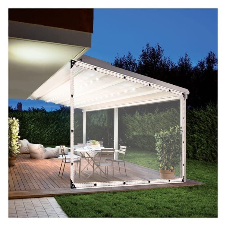 Waterproof Tarpaulin 2x5m and 2x3m, Transparent PE Film for Garden and Camping, Rainproof - Image 4