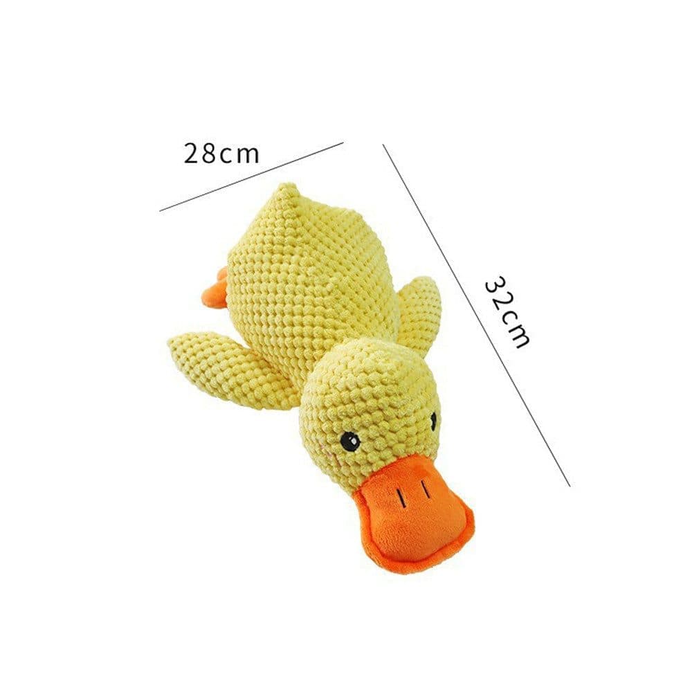 1 Calming Plush Duck Dog Toy with Squeaker for Small Dogs, M - Image 8