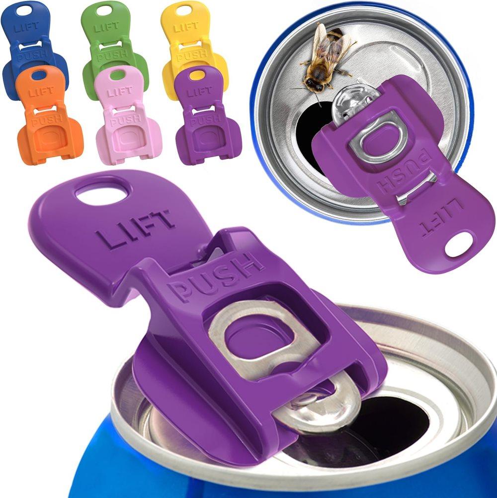 6-Pack Reusable Can Opener and Bottle Opener, Finger Protector, Multi-Colored - Image 1
