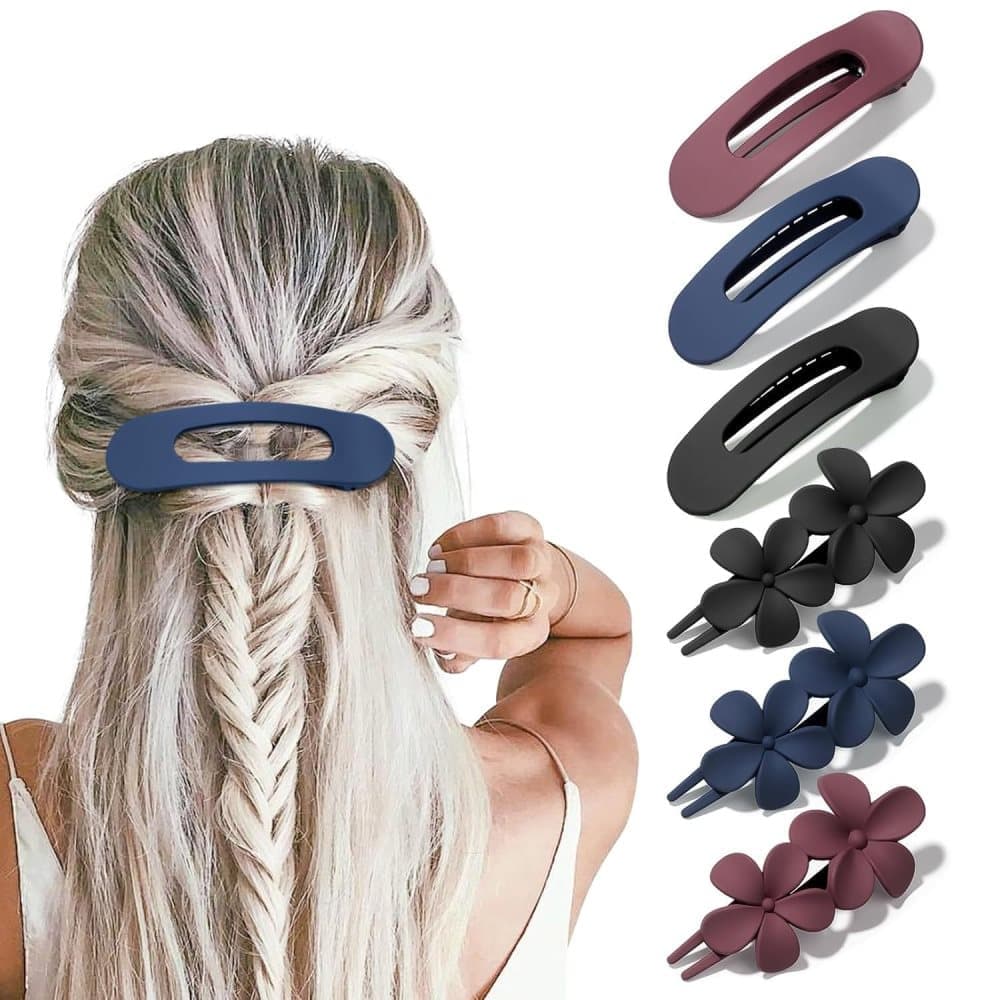 6-Pack Large Hair Clips, Anti-Slip Strong Grip for Daily Use, 11 cm - Image 1