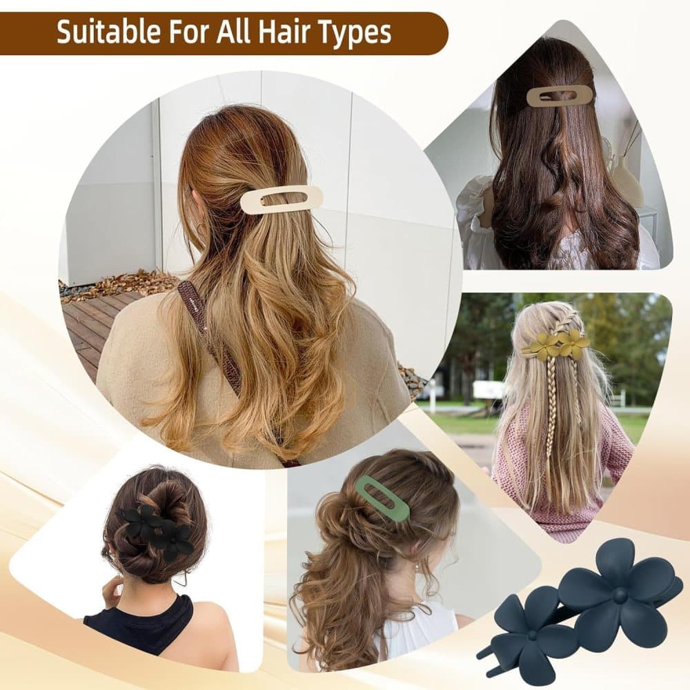 6-Pack Large Hair Clips, Anti-Slip Strong Grip for Daily Use, 11 cm - Image 2