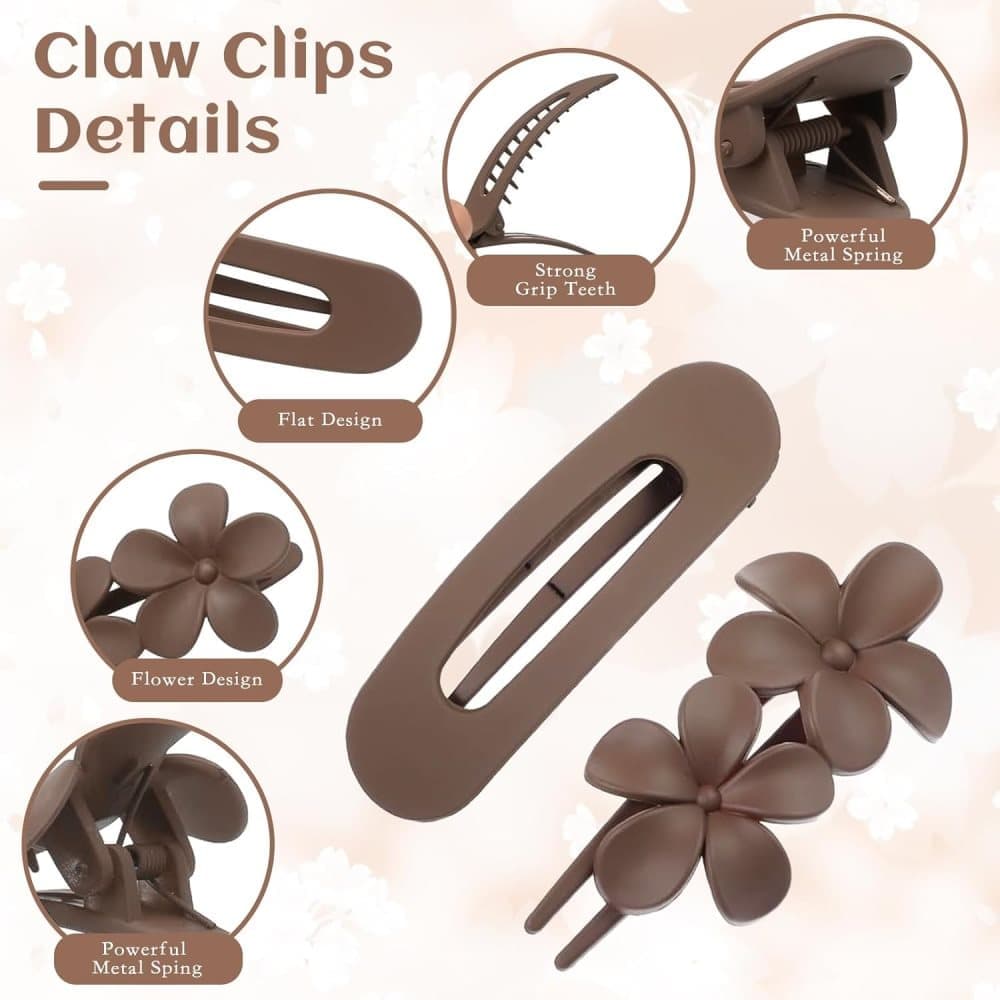 6-Pack Large Hair Clips, 11 cm, Anti-Slip Strong Grip for Daily Use - Image 4