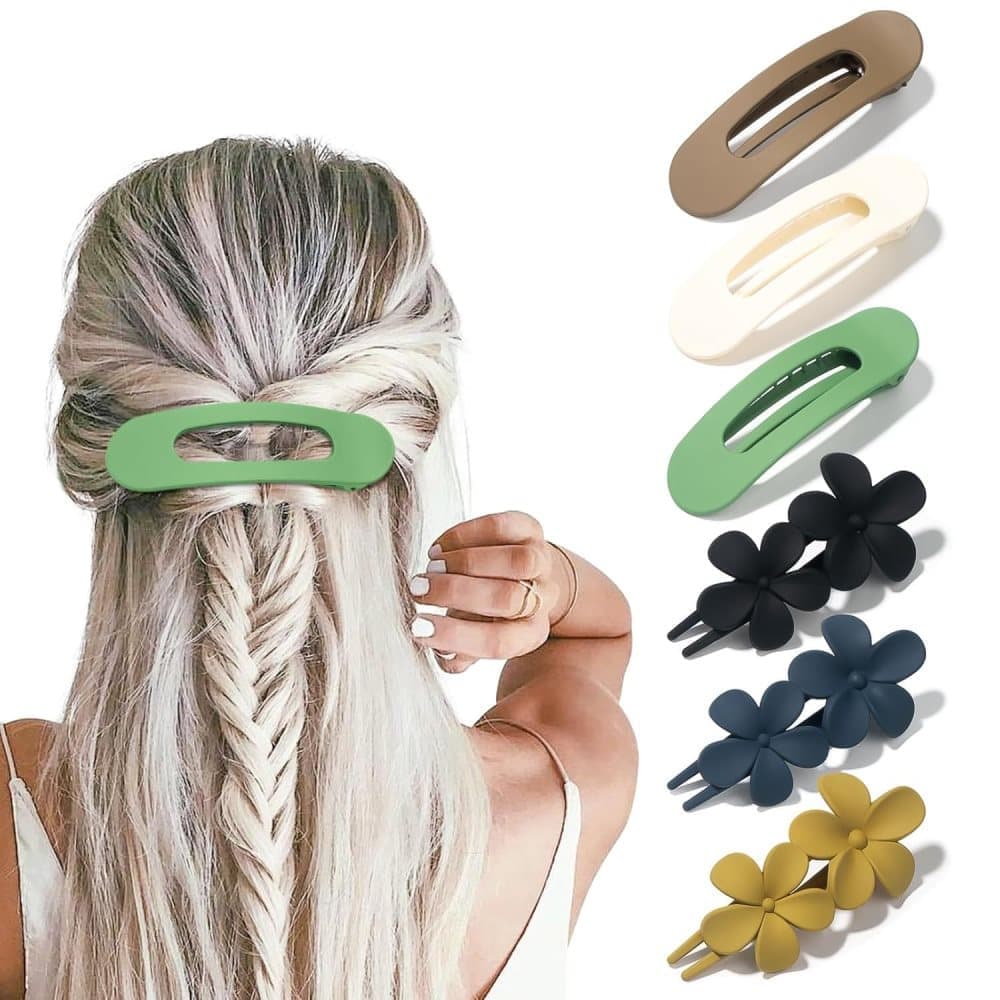 6-Pack Large Hair Clips, 11 cm, Anti-Slip Strong Grip for Daily Use - Image 1