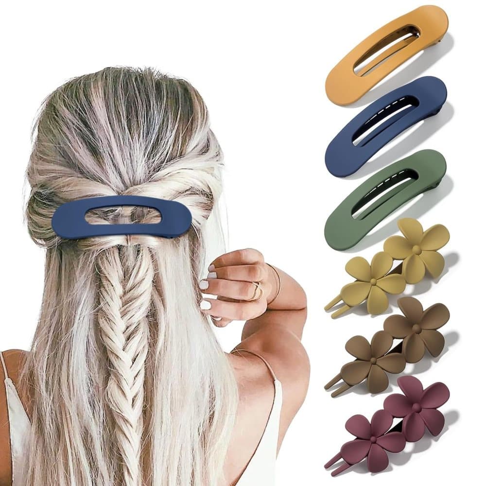 6-Pack Large Hair Clips, 11 cm, Anti-Slip Strong Grip for Daily Use - Image 1