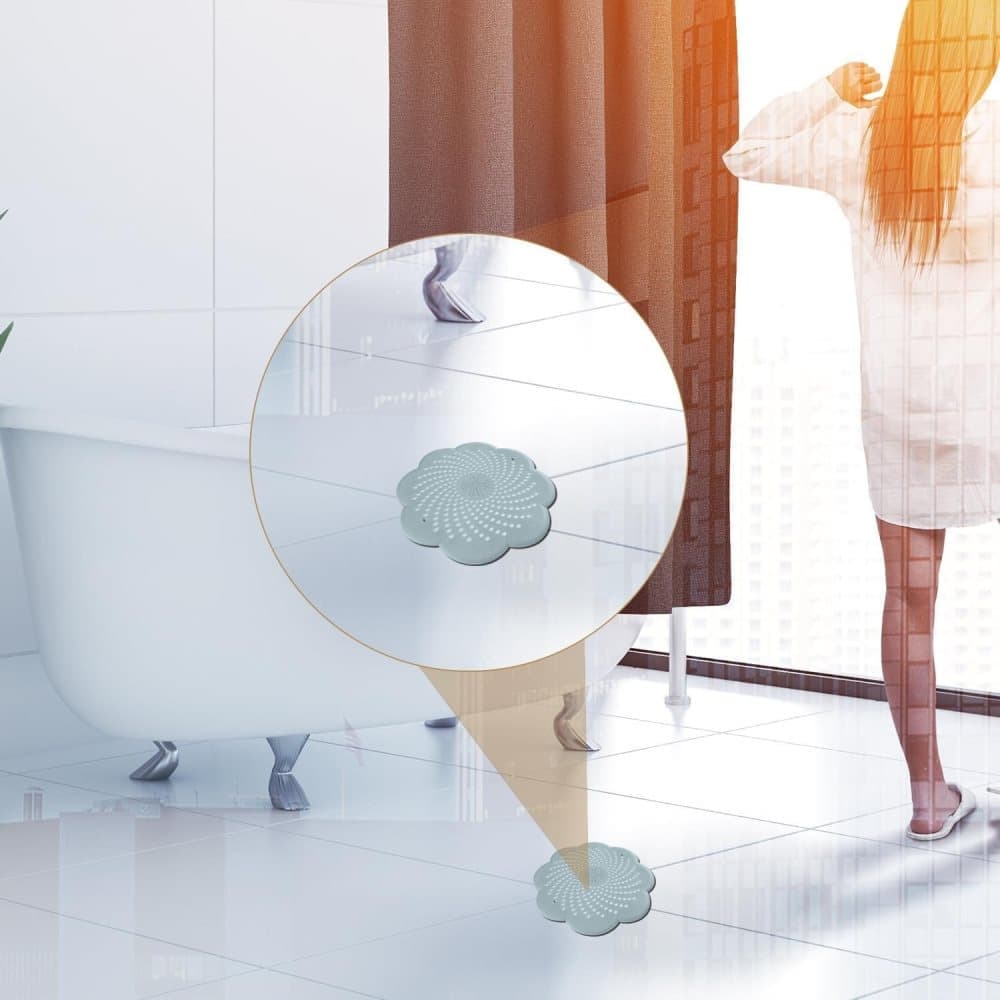 5-Pack Silicone Hair Trap Filter for Drain & Sink, Collects Debris and Food Residue, Compatible with Bathtub and Shower - Image 7