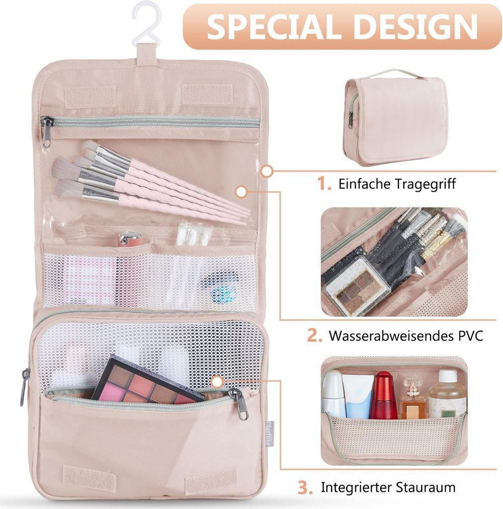 8-Piece Beige Suitcase Organizer Set with Durable Packing Cubes and Clothing Shoe Bags - Image 3