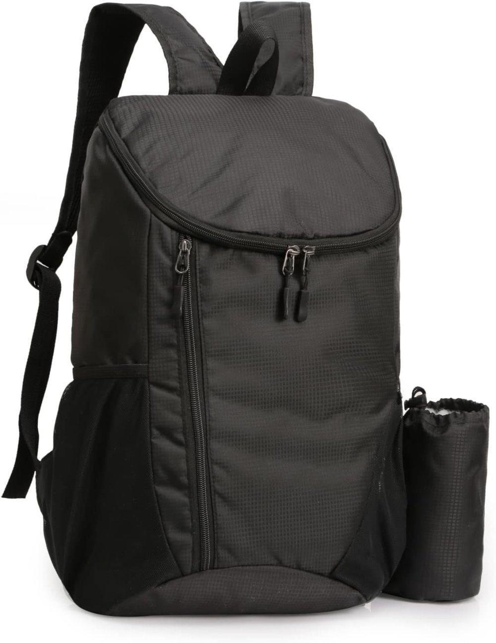 20L Lightweight Hiking Backpack Waterproof Durable Outdoor Backpack, Black - Image 1