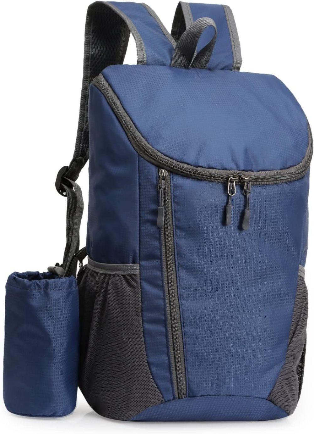 20L Lightweight Waterproof Hiking Backpack for Outdoor Use, Dark Blue - Image 1