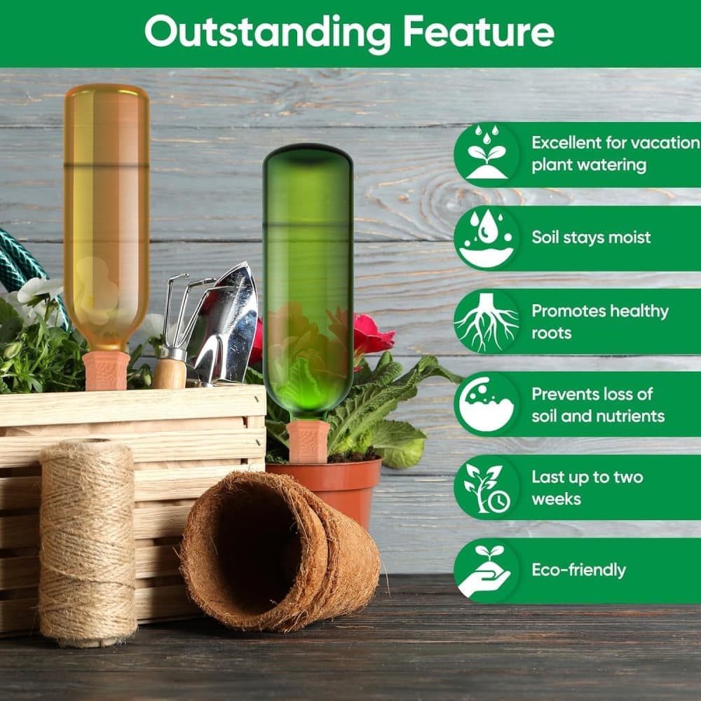 8pcs Clay Cones Watering Cones Plant Water Dispenser, 8cm - Image 3