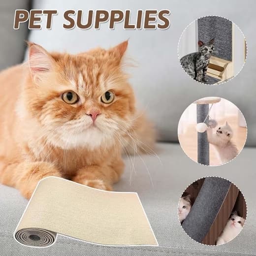 Self-adhesive cat scratching board wall and sofa protector DIY corner mat for cats, 40cm x 200cm, compatible with Wood - Image 8