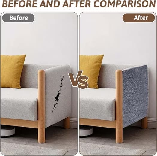 40cm x 200cm Self-Adhesive Cat Scratching Board, Wall and Sofa Protector, DIY Corner Mat for Cats, Dark Gray - Image 6