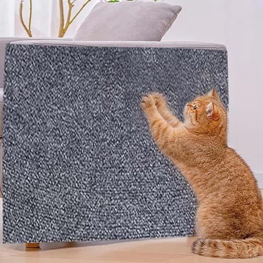 40cm x 200cm Self-Adhesive Cat Scratching Board, Wall and Sofa Protector, DIY Corner Mat for Cats, Dark Gray - Image 7